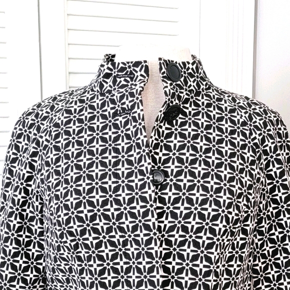 Charter Club High-Collar Cropped Jacket Blazer. - Picture 3 of 12